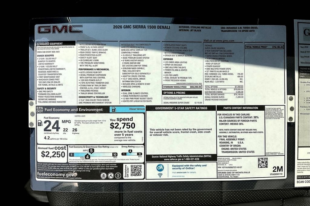 2026 GMC Sierra 1500 Denali