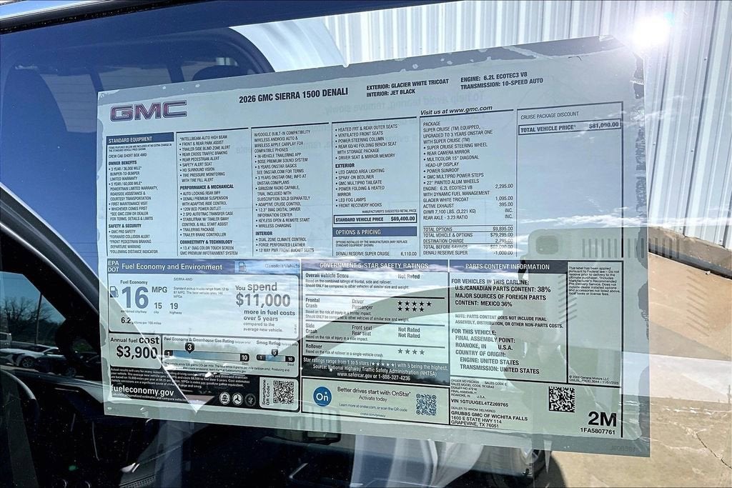 2026 GMC Sierra 1500 Denali