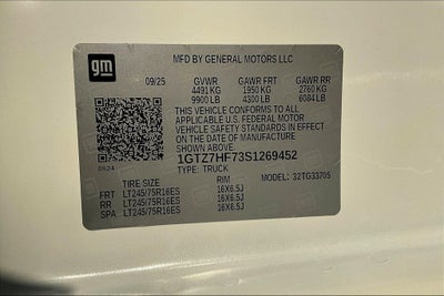 2025 GMC Savana Cargo 3500 Work Van