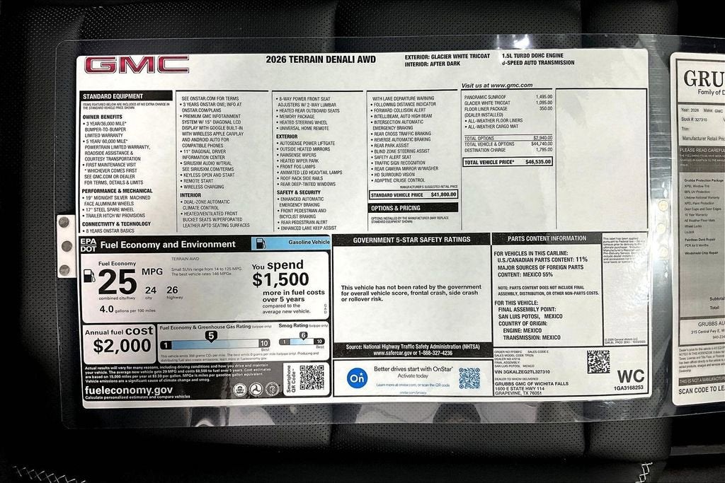 2026 GMC Terrain Denali