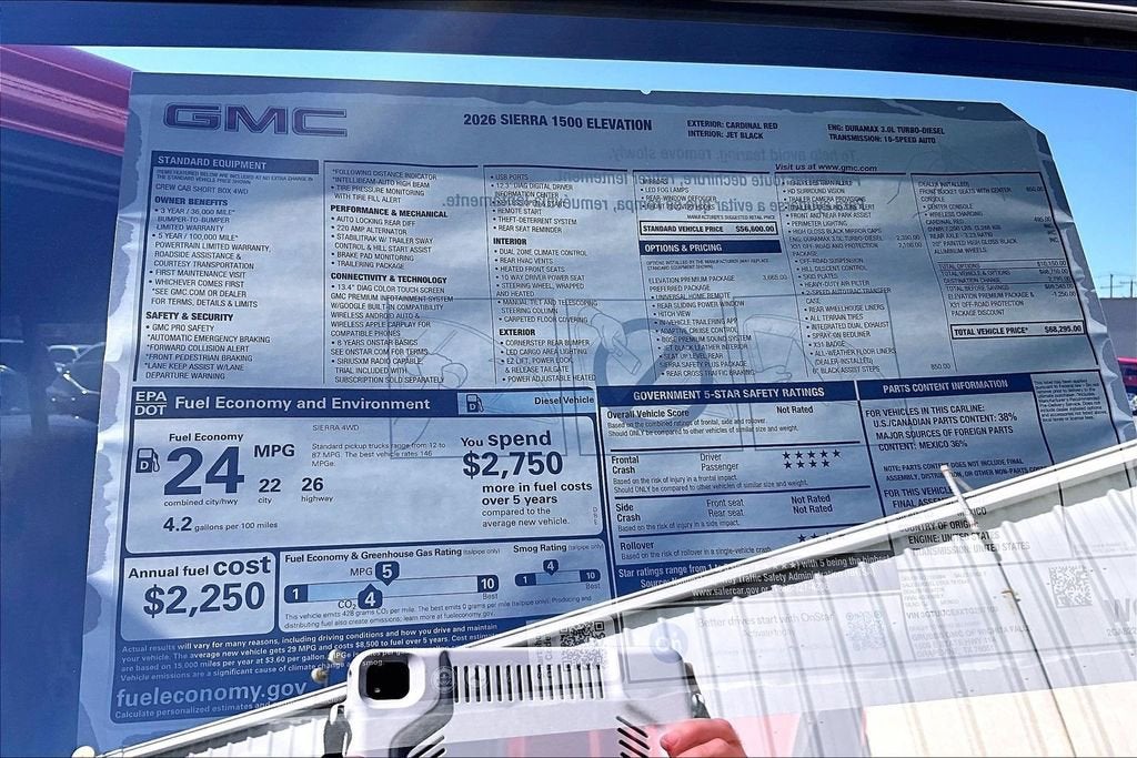 2026 GMC Sierra 1500 Elevation