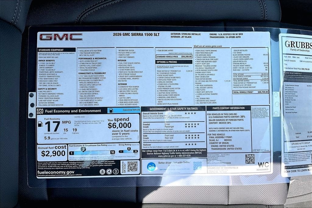 2026 GMC Sierra 1500 SLT