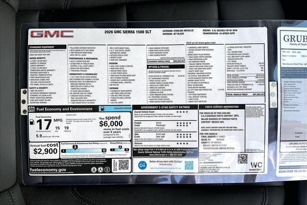 2026 GMC Sierra 1500 SLT