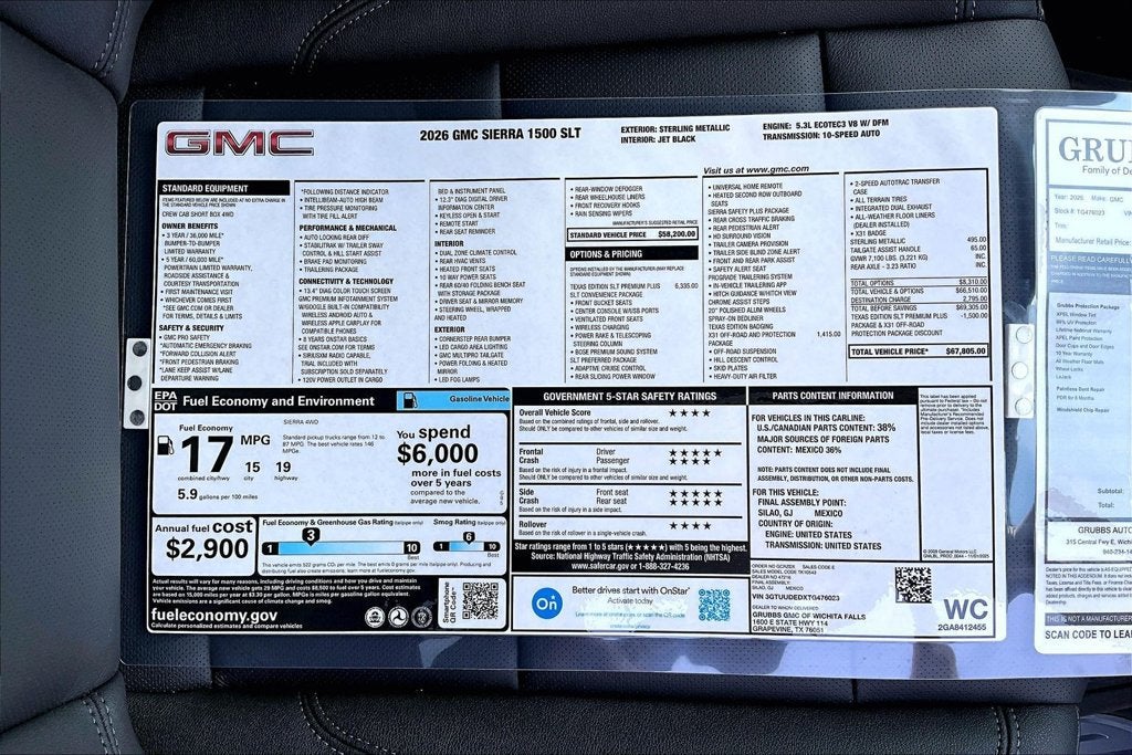 2026 GMC Sierra 1500 SLT