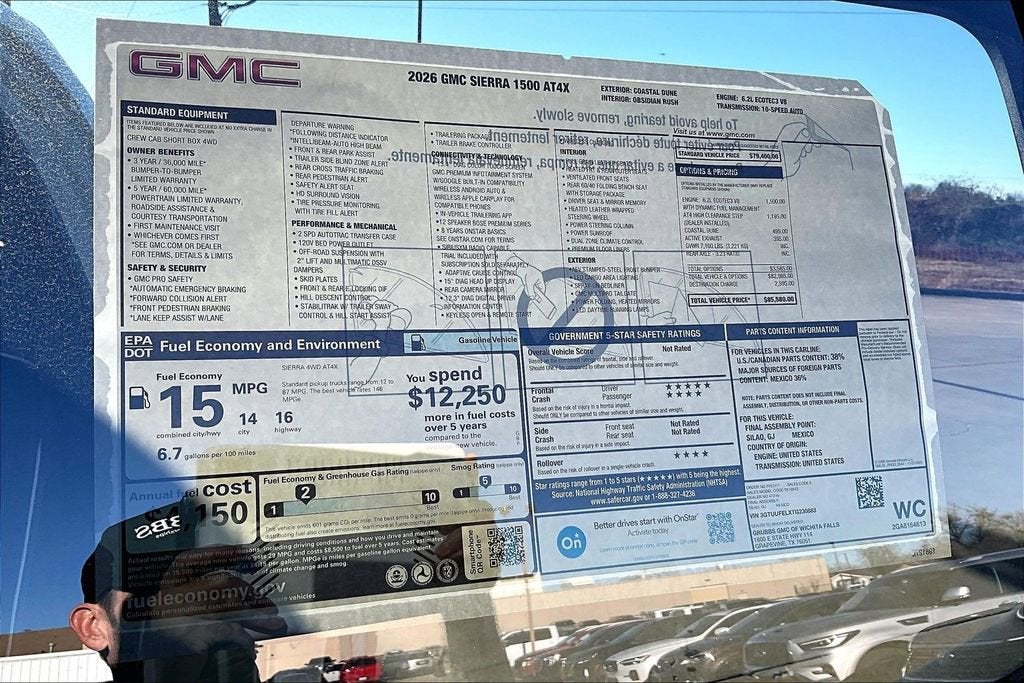 2026 GMC Sierra 1500 AT4X