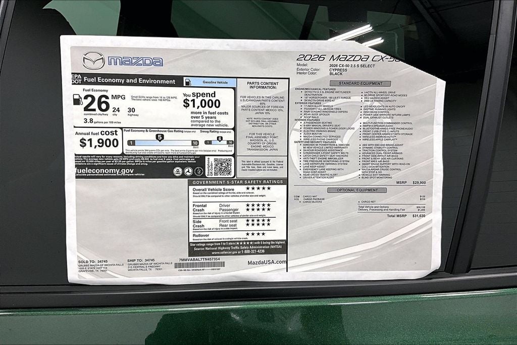 2026 Mazda Mazda CX-50 2.5 S Select