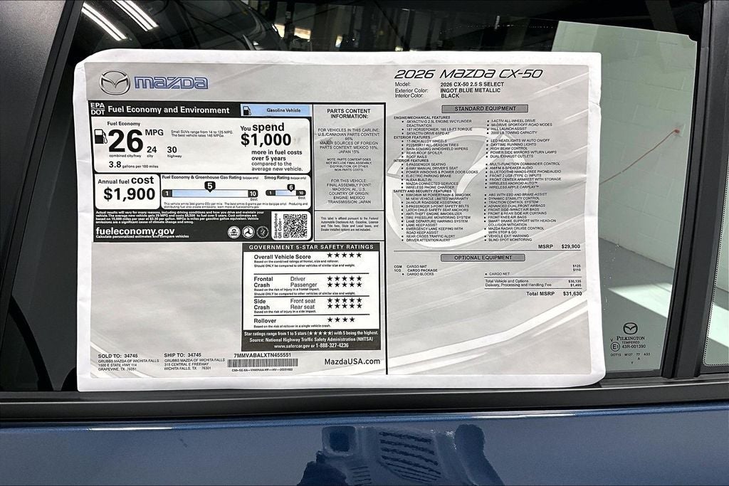 2026 Mazda Mazda CX-50 2.5 S Select