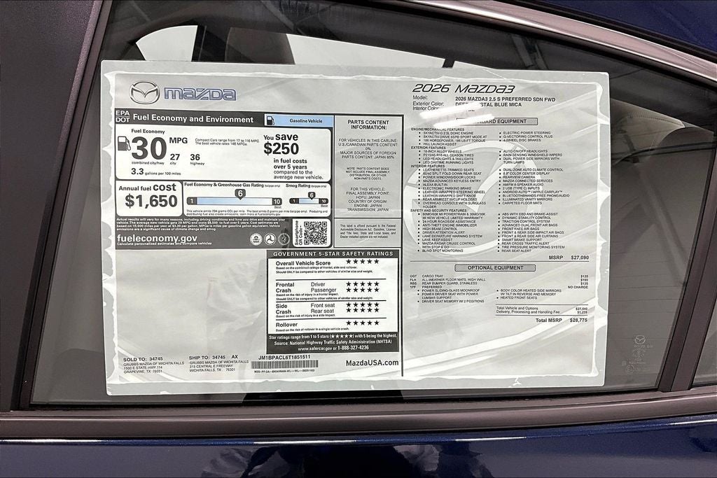 2026 Mazda Mazda3 2.5 S Preferred