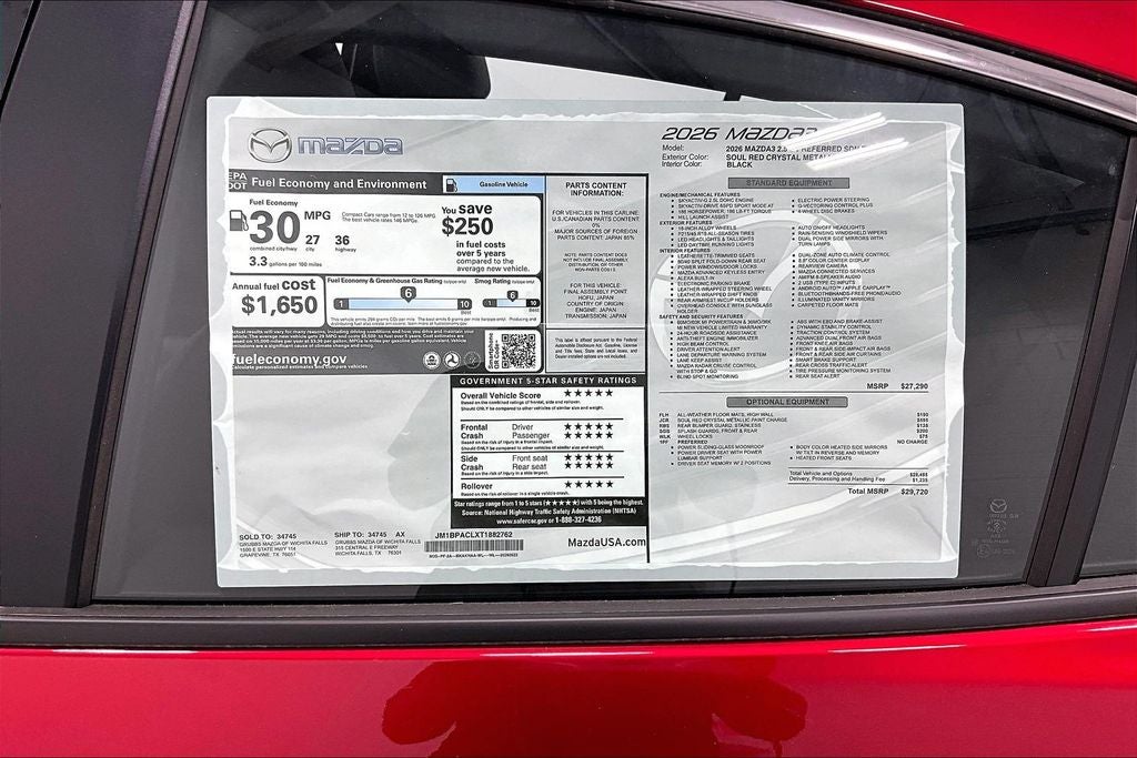 2026 Mazda Mazda3 2.5 S Preferred