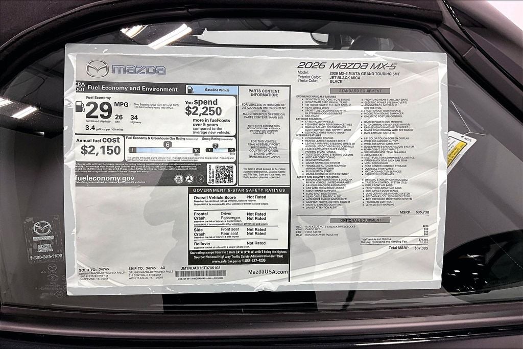 2026 Mazda Mazda MX-5 Miata Grand Touring