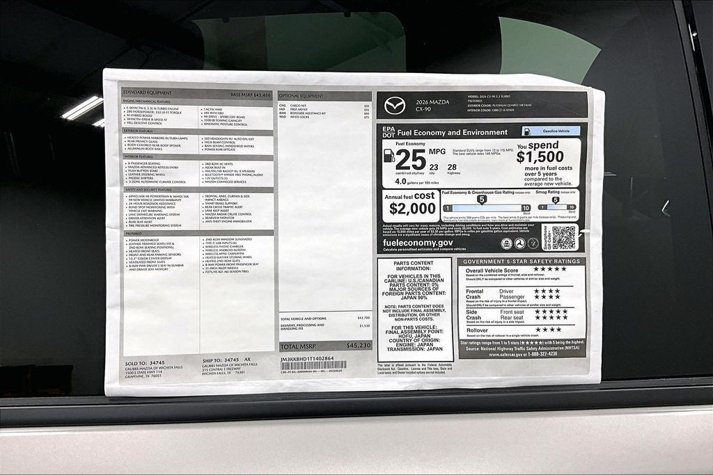 2026 Mazda Mazda CX-90 3.3 Turbo Preferred
