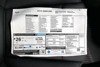 2026 Cadillac CT5 Premium Luxury
