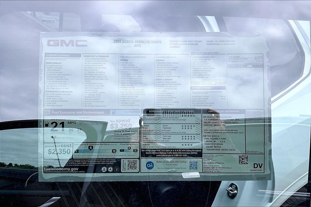 2026 GMC Acadia Denali Ultimate