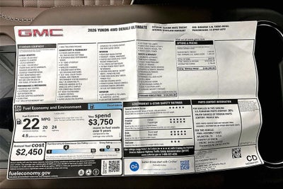 2026 GMC Yukon Denali Ultimate