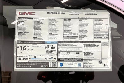 2026 GMC Yukon XL Denali