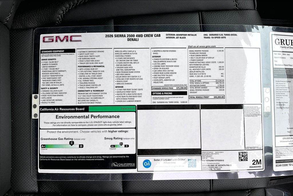 2026 GMC Sierra 2500HD Denali