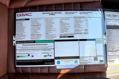 2026 GMC Sierra 2500HD Denali Ultimate