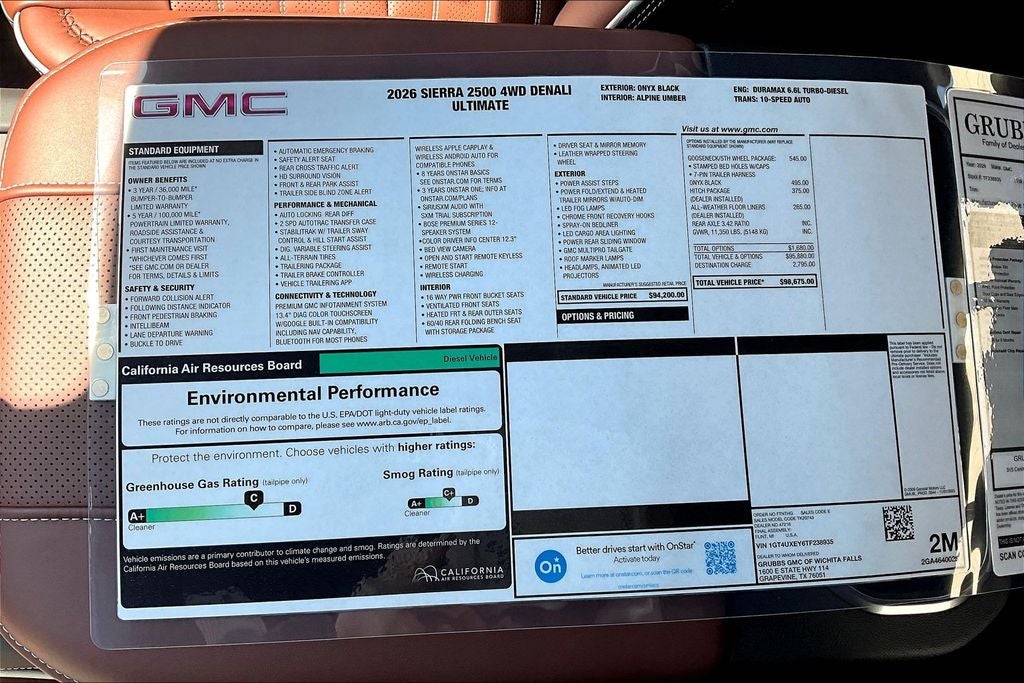 2026 GMC Sierra 2500HD Denali Ultimate
