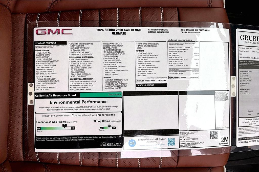 2026 GMC Sierra 2500HD Denali Ultimate