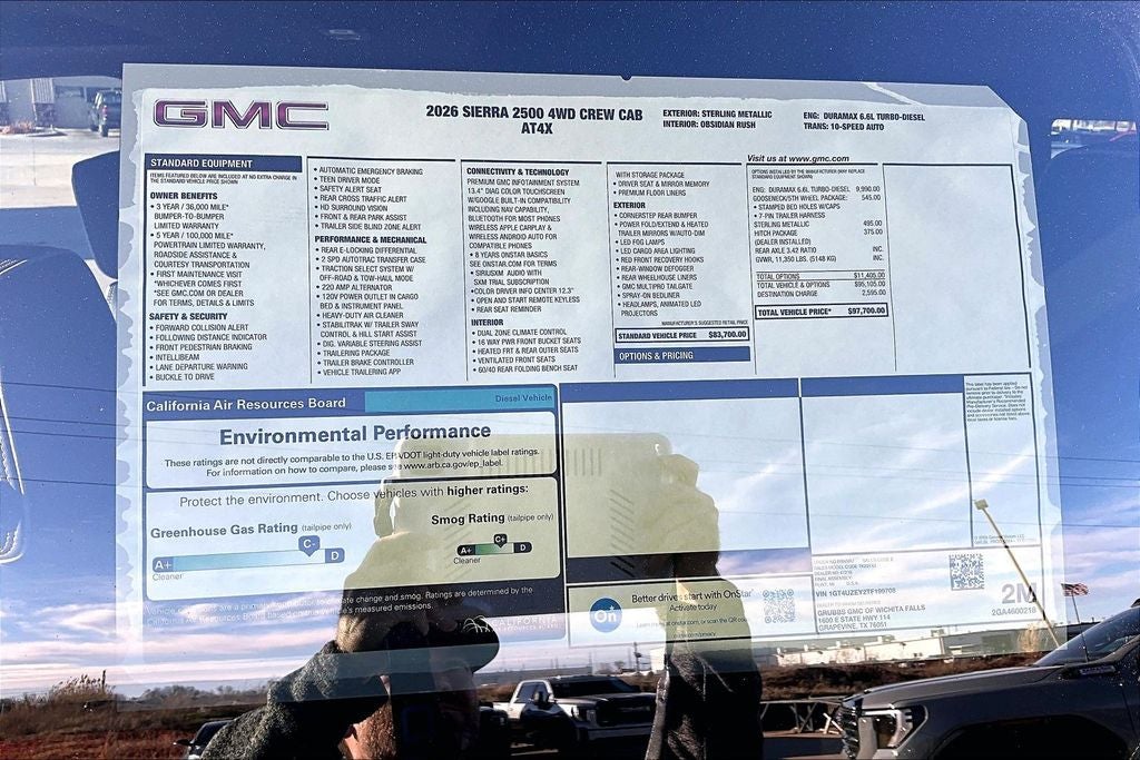 2026 GMC Sierra 2500HD AT4X