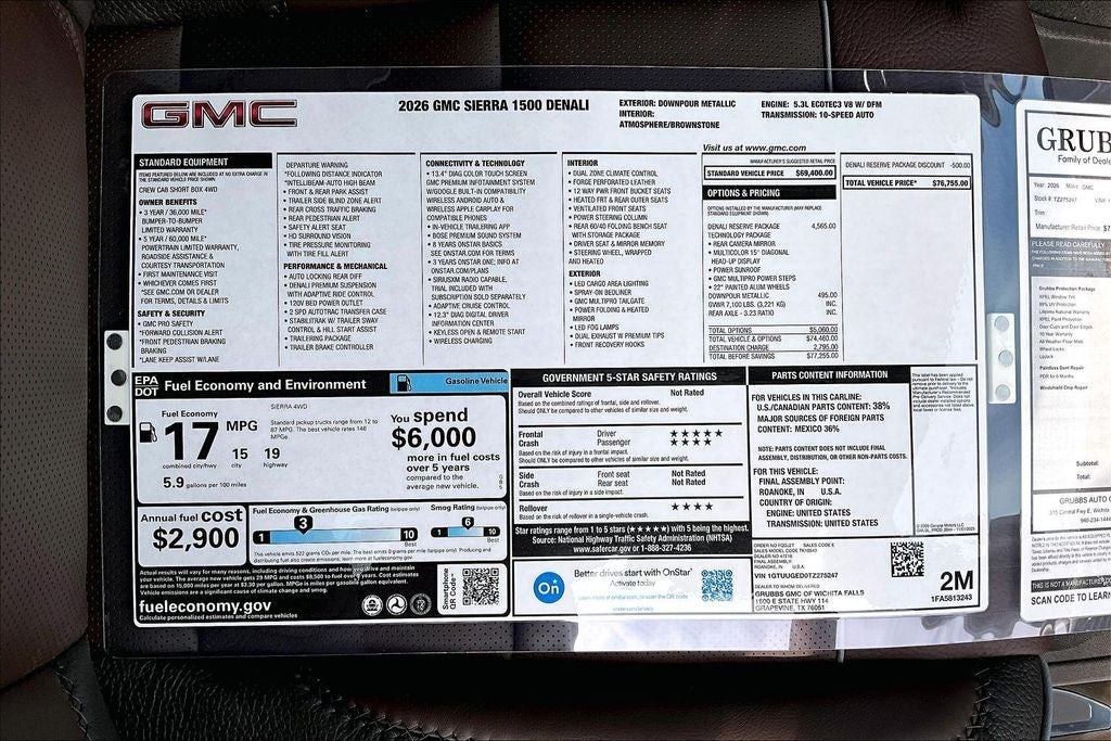 2026 GMC Sierra 1500 Denali