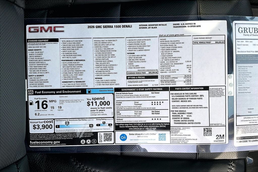 2026 GMC Sierra 1500 Denali