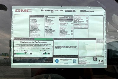 2025 GMC Savana 3500 Work Van