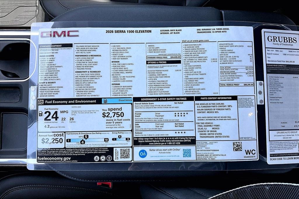 2026 GMC Sierra 1500 Elevation