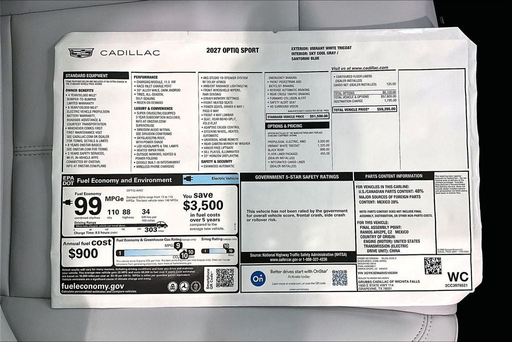 2027 Cadillac OPTIQ Sport