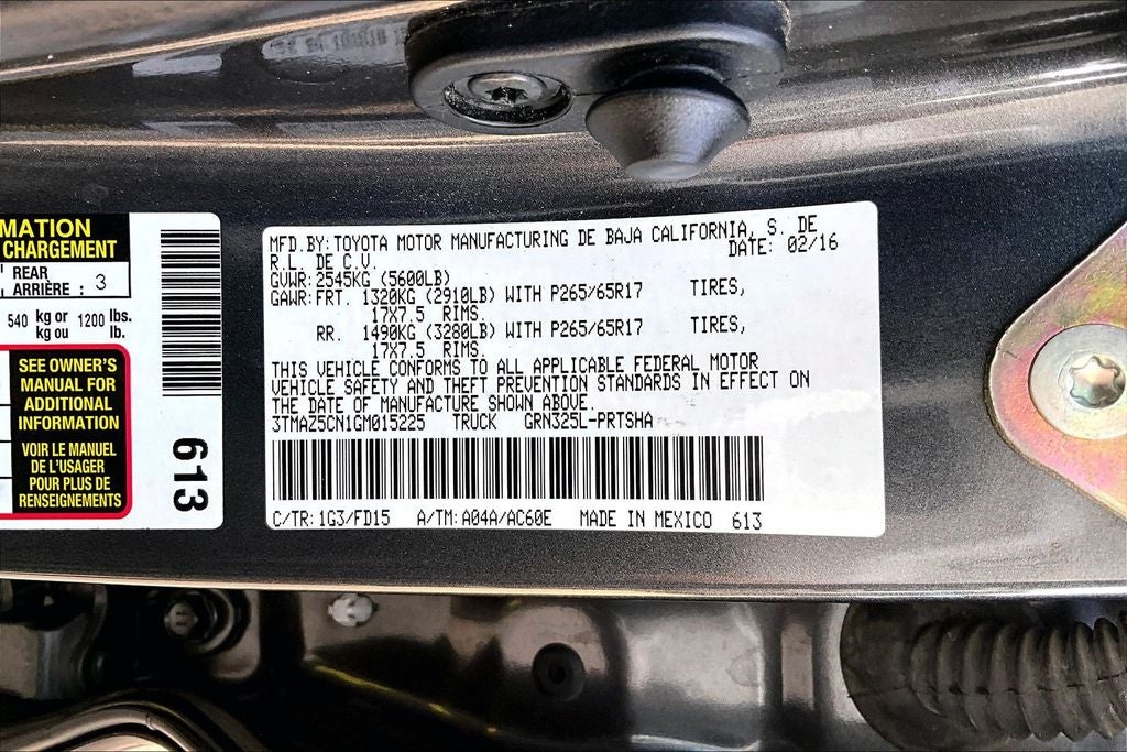 2016 Toyota Tacoma TRD Sport V6