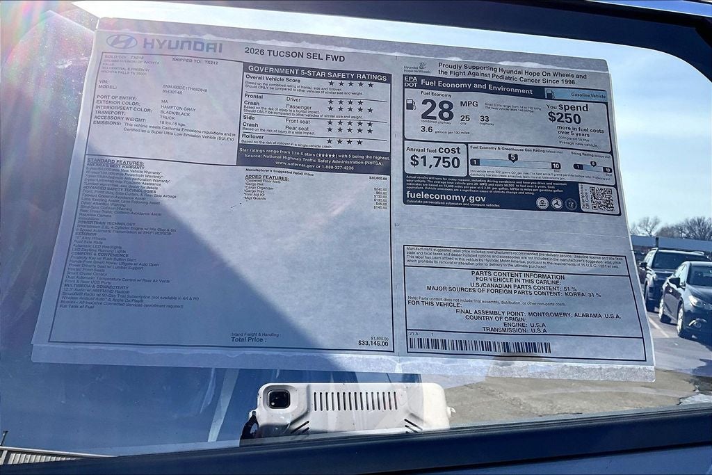 2026 Hyundai Tucson SEL