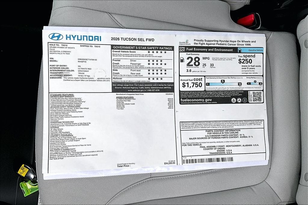 2026 Hyundai Tucson SEL