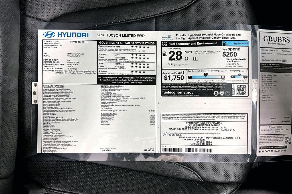 2026 Hyundai Tucson Limited