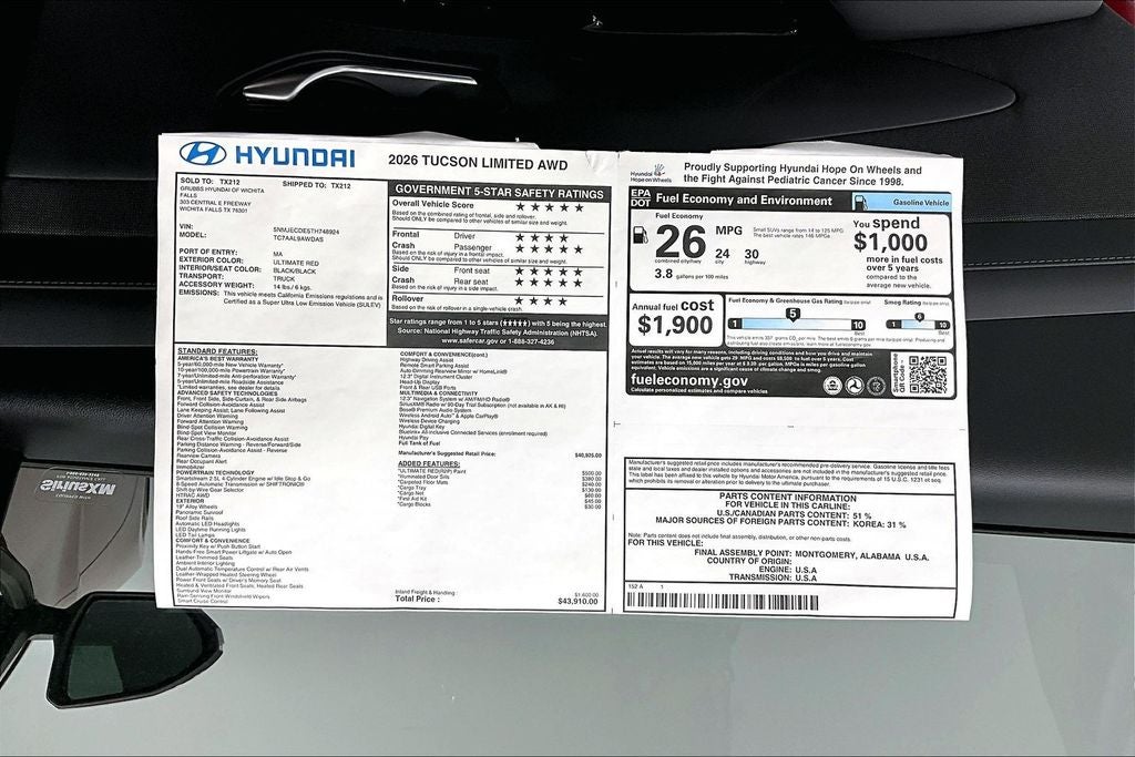 2026 Hyundai Tucson Limited