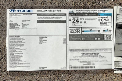 2026 Hyundai Santa Fe SE