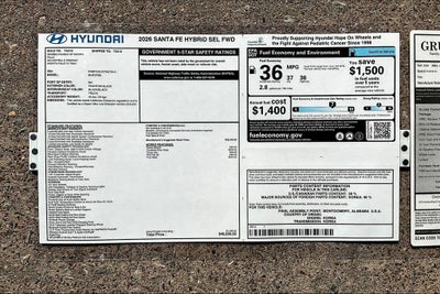2026 Hyundai Santa Fe Hybrid SEL