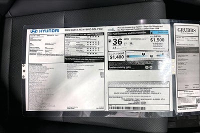2026 Hyundai Santa Fe Hybrid SEL