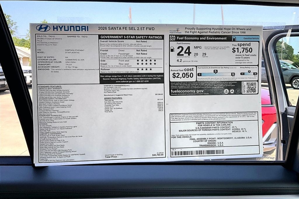 2026 Hyundai Santa Fe SEL