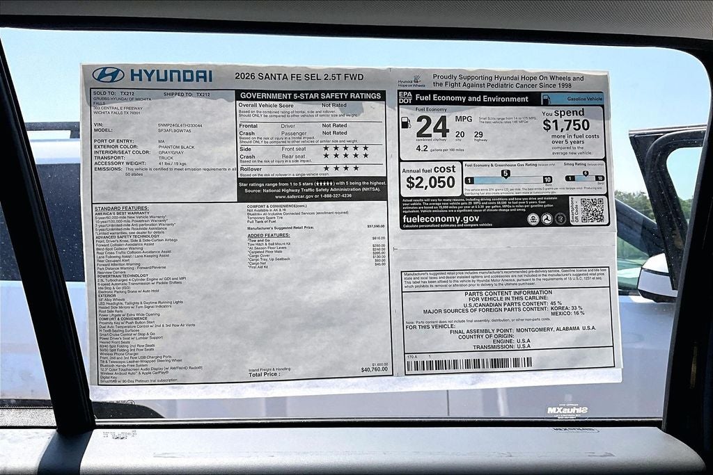 2026 Hyundai Santa Fe SEL