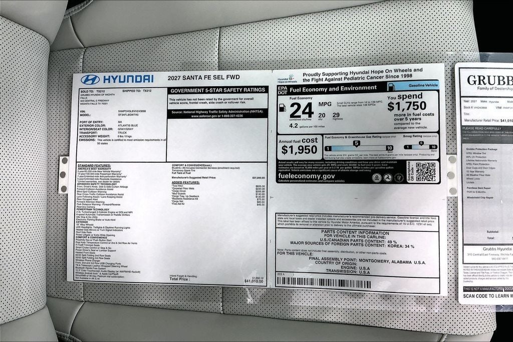 2027 Hyundai Santa Fe SEL