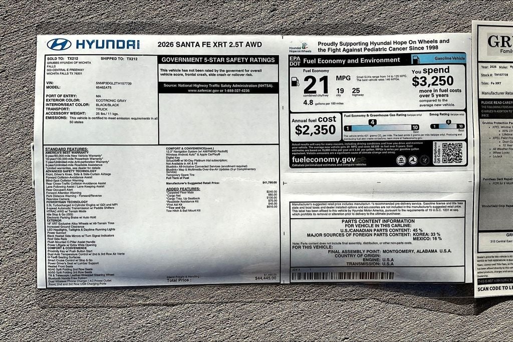2026 Hyundai Santa Fe XRT