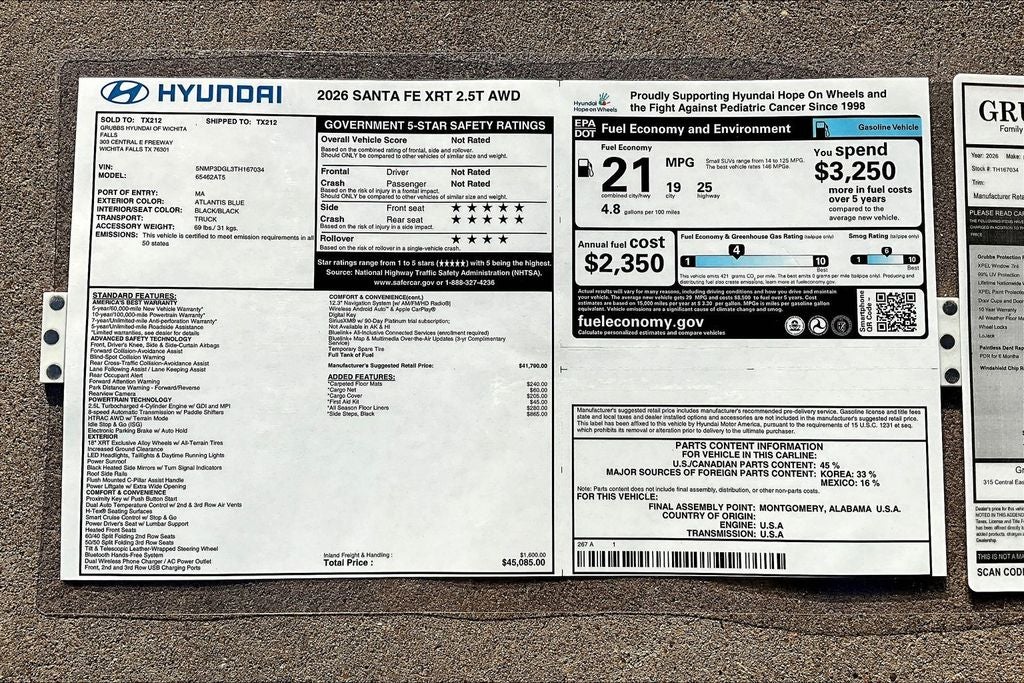 2026 Hyundai Santa Fe XRT