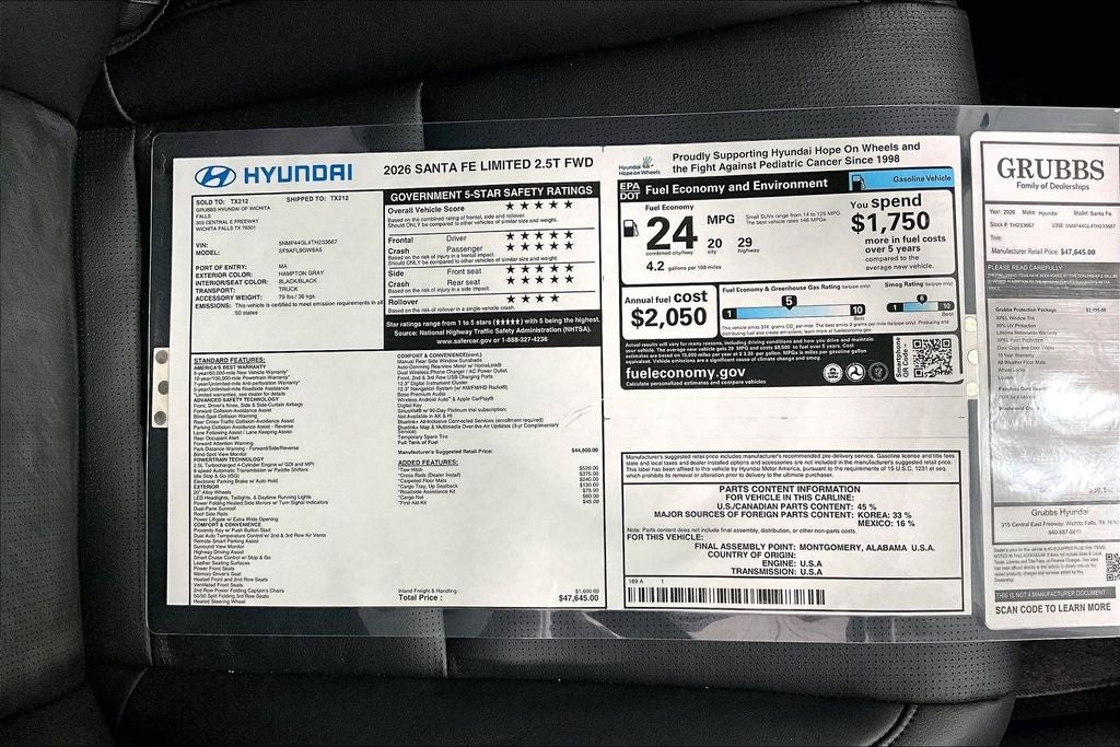2026 Hyundai Santa Fe Limited