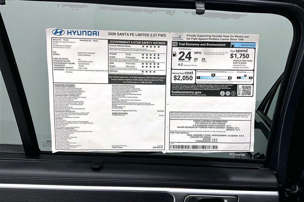 2026 Hyundai Santa Fe Limited