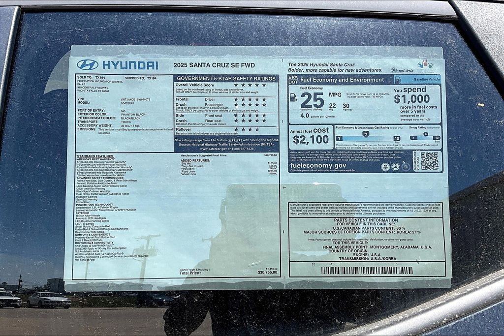 2025 Hyundai Santa Cruz SE