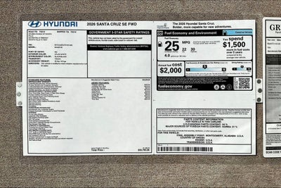 2026 Hyundai Santa Cruz SE