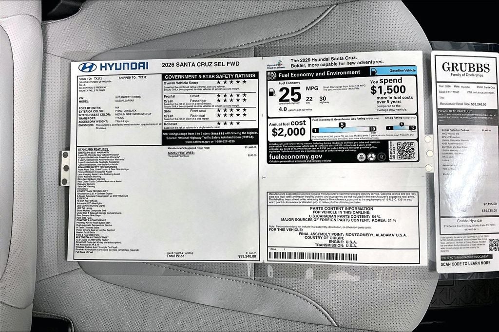 2026 Hyundai Santa Cruz SEL