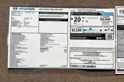 2026 Hyundai Santa Cruz XRT