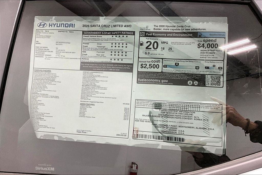 2026 Hyundai Santa Cruz Limited