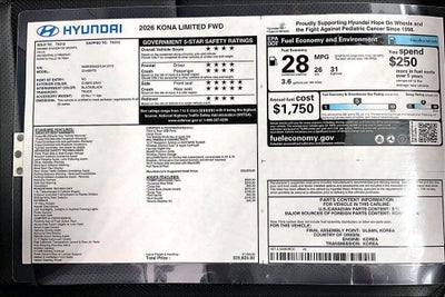 2026 Hyundai Kona Limited